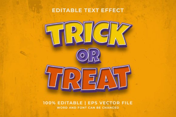 Download Trick or Treat Vector Text Effect - Trick or treat vector Collection