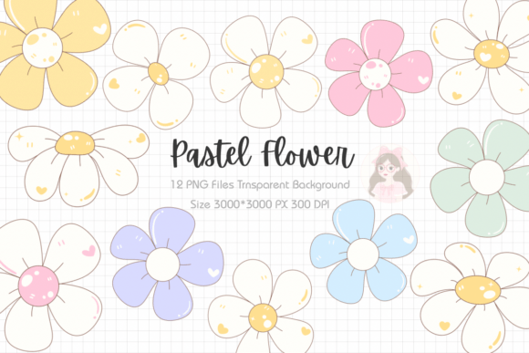 Download Spring Pastel Flower Clipart PNG - Pastel Collection