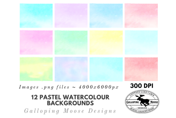 Download Pastel Watercolour Digital Backgrounds - Pastel Collection