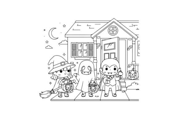 Download Halloween Kids Trick or Treat Vector Ill - Trick or treat vector Collection