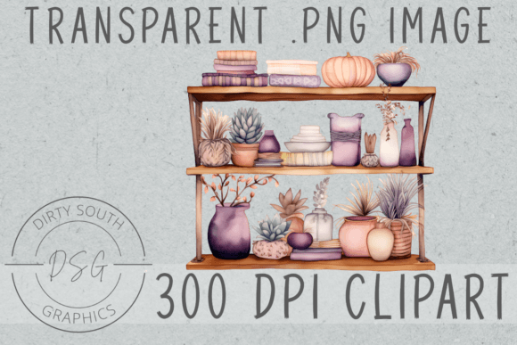 Download Watercolor Boho Decor Shelf - Boho decor Collection