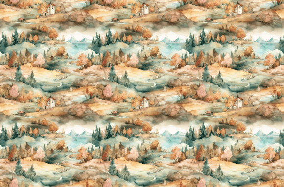 Download Watercolor Nature Patterns - Colorful - Nature patterns Collection