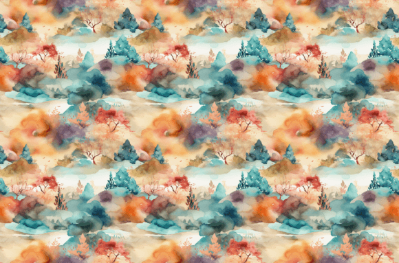Download Watercolor Nature Patterns - Colorful - Nature patterns Collection