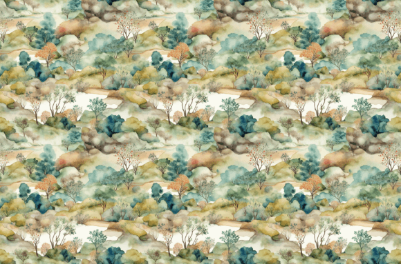 Download Watercolor Nature Patterns - Colorful - Nature patterns Collection